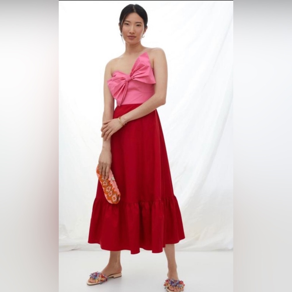 Hutch Bow-Tie Maxi Dress - Size 10 - Anthropologie x Hutch